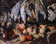 Konstantin Korovin Fish wine and fruit oil painting picture wholesale